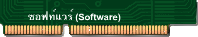 ซอฟท์แวร์ (Software)